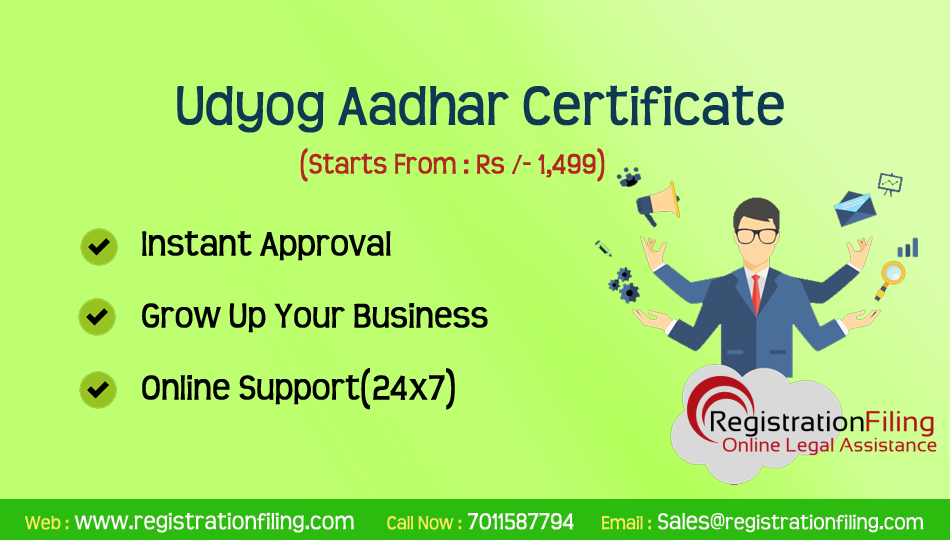 Udyog Aadhar Certificate